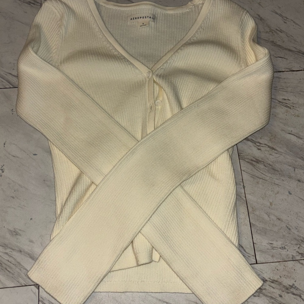 Aeropostale Women's Ivory Cardigan
